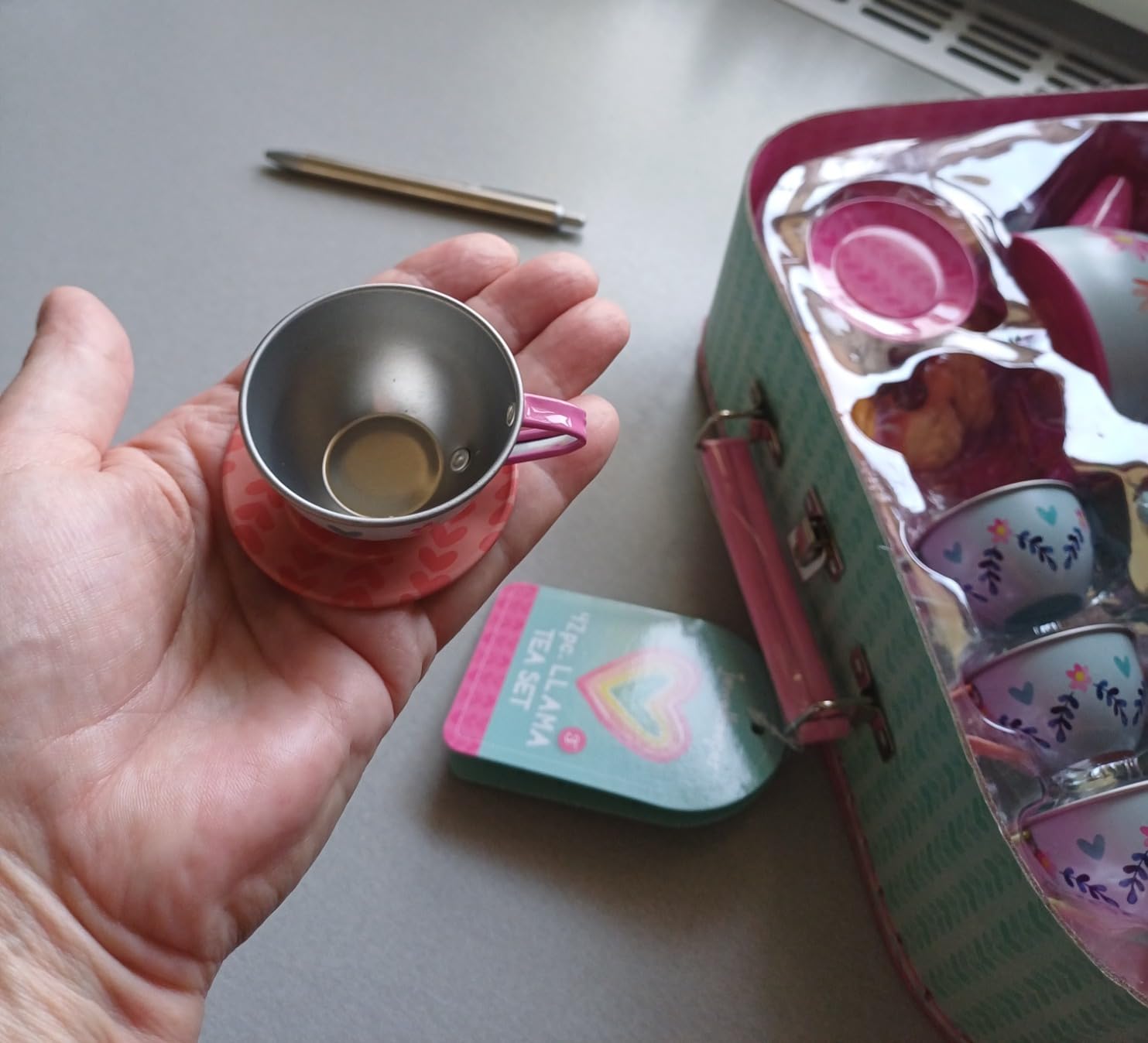 Jewelkeeper Tea Sets Teeservice Zinn 15tlg Lama Design Koffer
