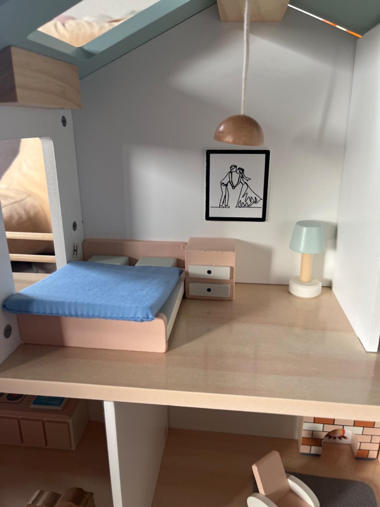 Jewelkeeper Girls Rule Puppenhaus Holz 20-teilig mehrfarbig ab 3+