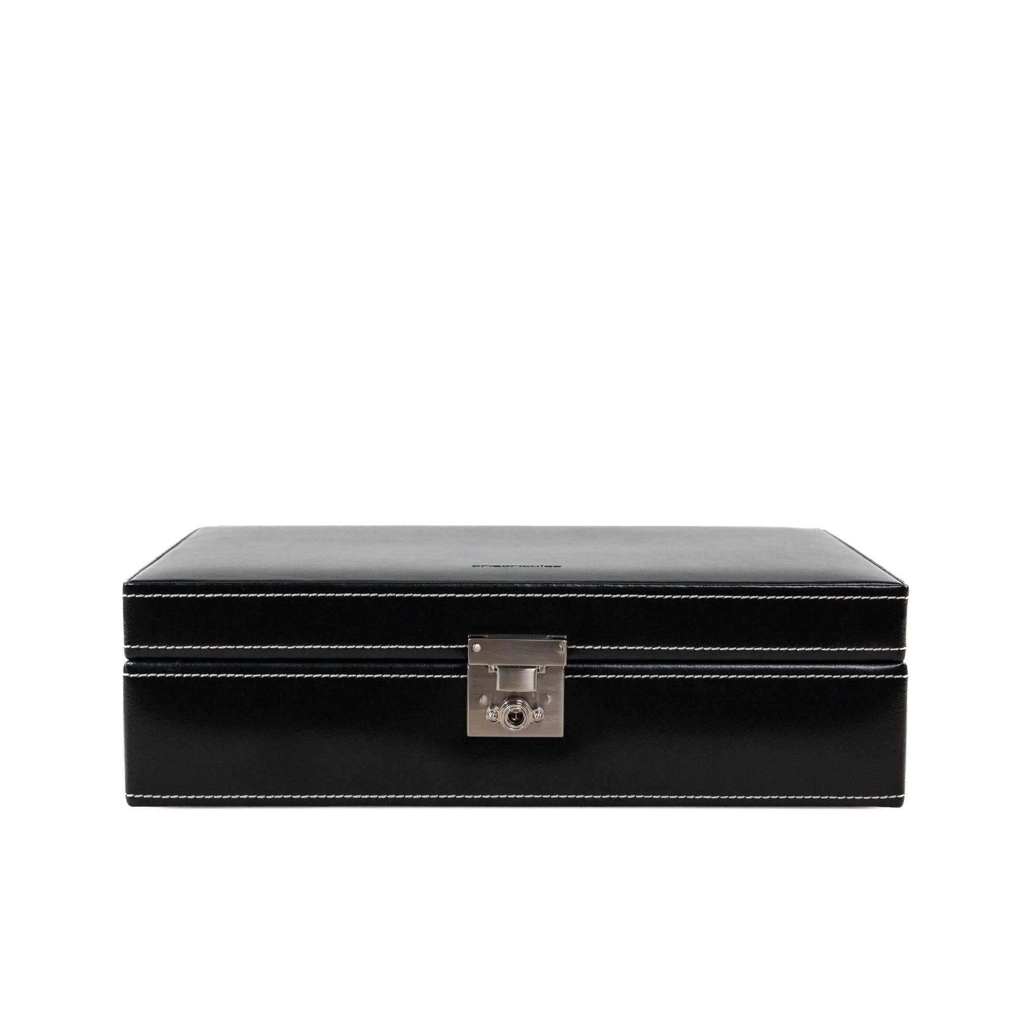 Friedrich 23 London Uhrenbox 10 Uhren Leder Schwarz abschließbar