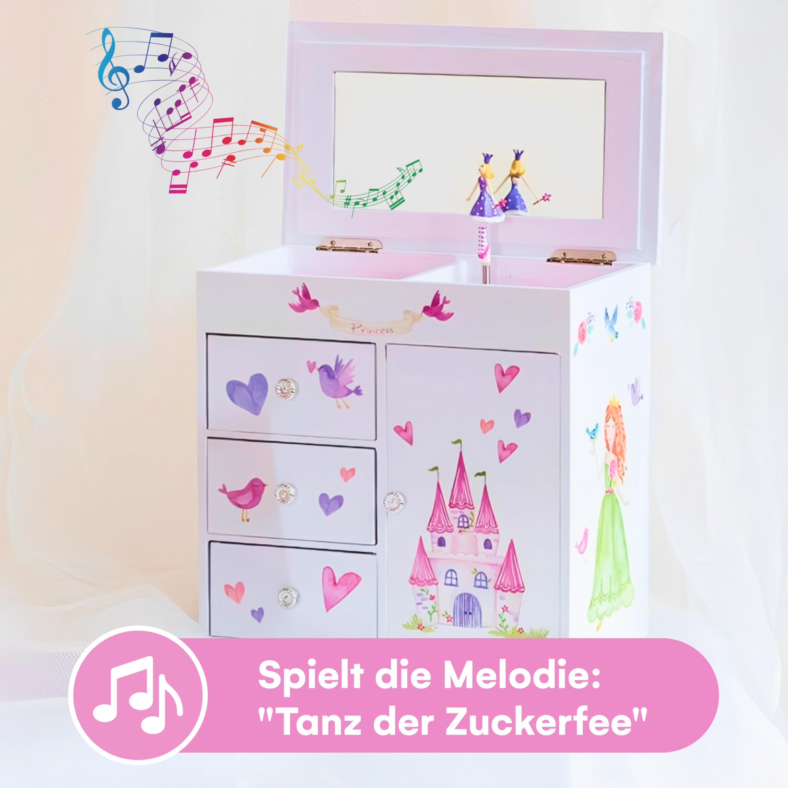 Jewelkeeper Fairytale Princess Schmuckschatulle Zuckerfee 24 cm