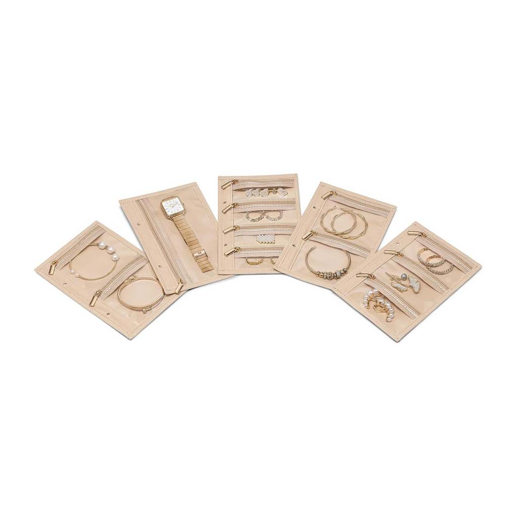 VLANDO Travel Ritual Schmuck-Reiseetui 5-teilig Samt Transparent