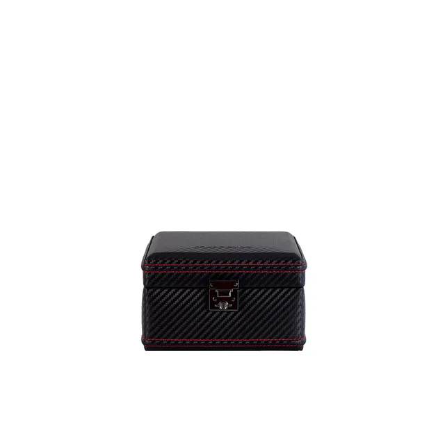 Friedrich 23 Carbon Uhrenbox 4 Uhren Schwarz XXL geeignet