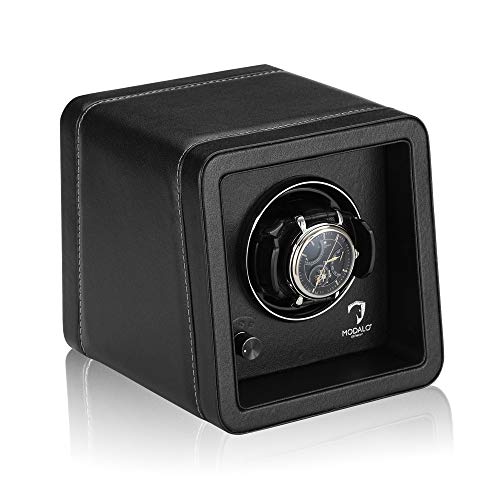 Modalo Saturn Style MV4 Uhrenbeweger 1 Uhr Leder Schwarz