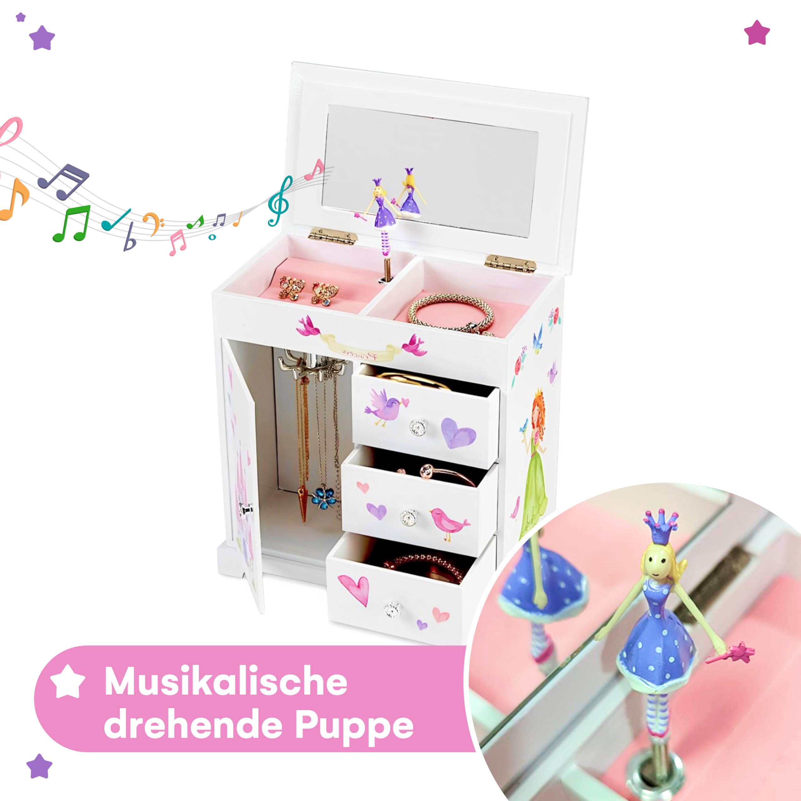 Jewelkeeper Fairytale Princess Schmuckschatulle Zuckerfee 24 cm