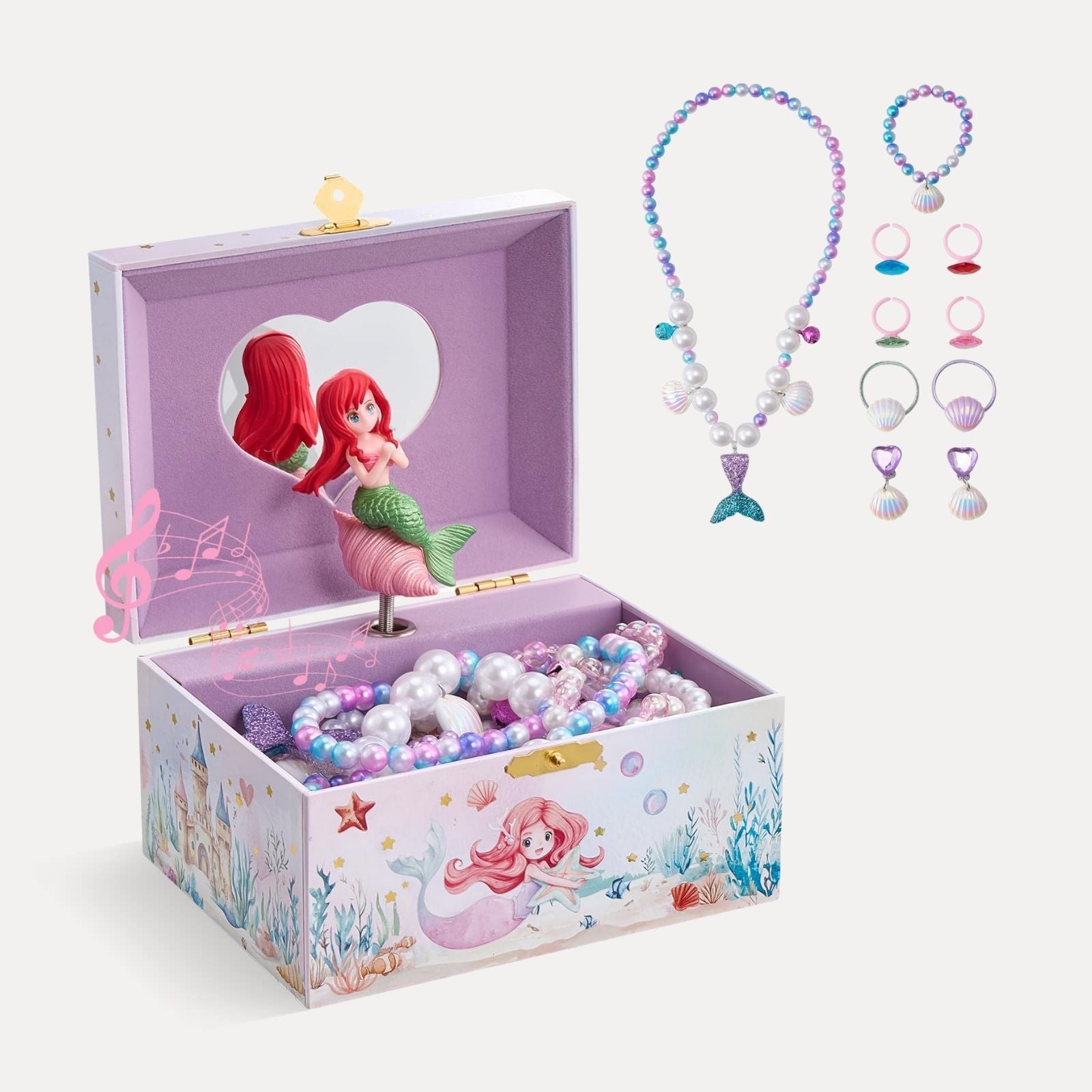 Lolalet Jewelry Box Schmuckkästchen Einhorn mit Schmuck Musik