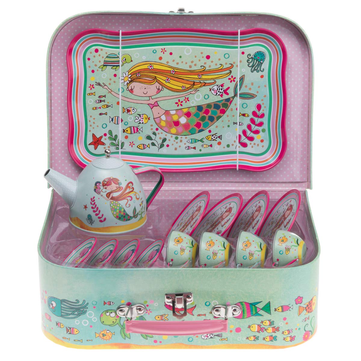 Jewelkeeper Tea Sets Tin Teeservice Meerjungfrau 15-teilig Zinn
