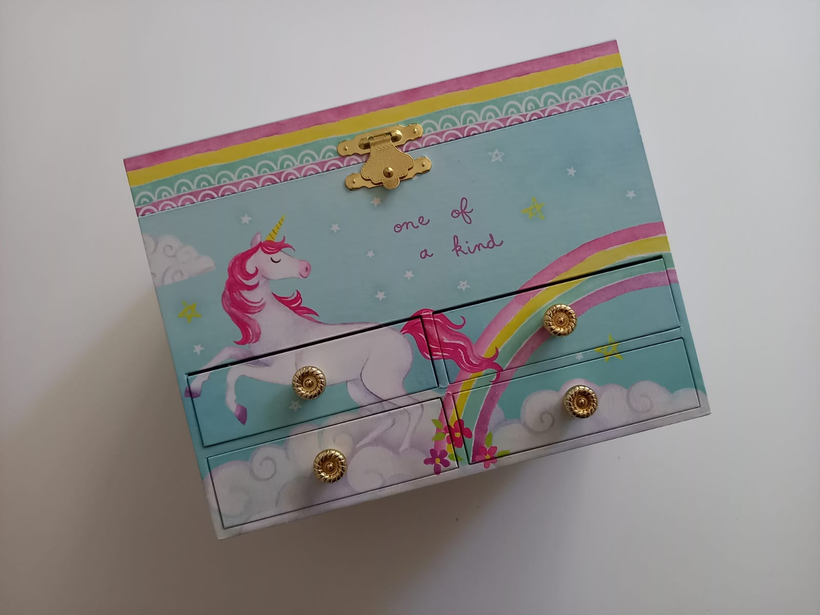 Jewelkeeper Unicorn Schmuckkästchen Glitzer Regenbogeneinhorn Spieluhr