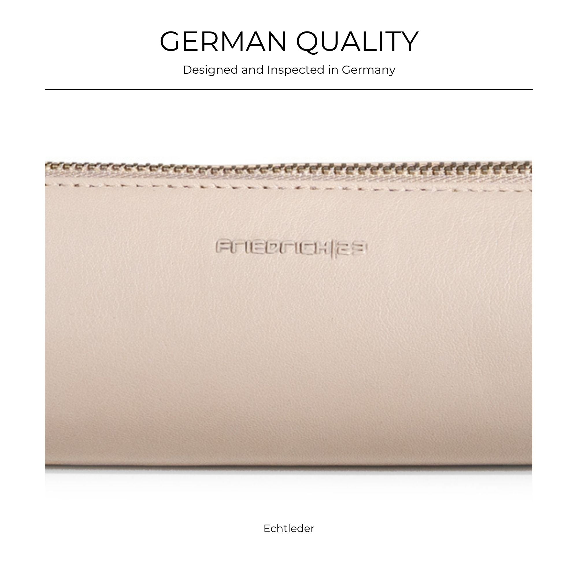Friedrich 23 Sienna Schmuckrolle Leder Cappuccino 18 cm