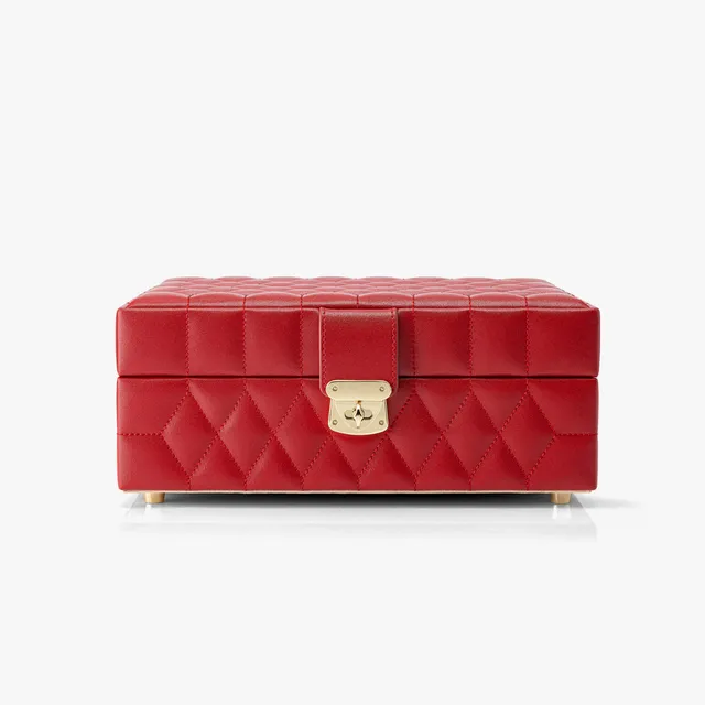 Vlando Quiet Luxe Schmuckkästchen Leder mit Metallfüßen