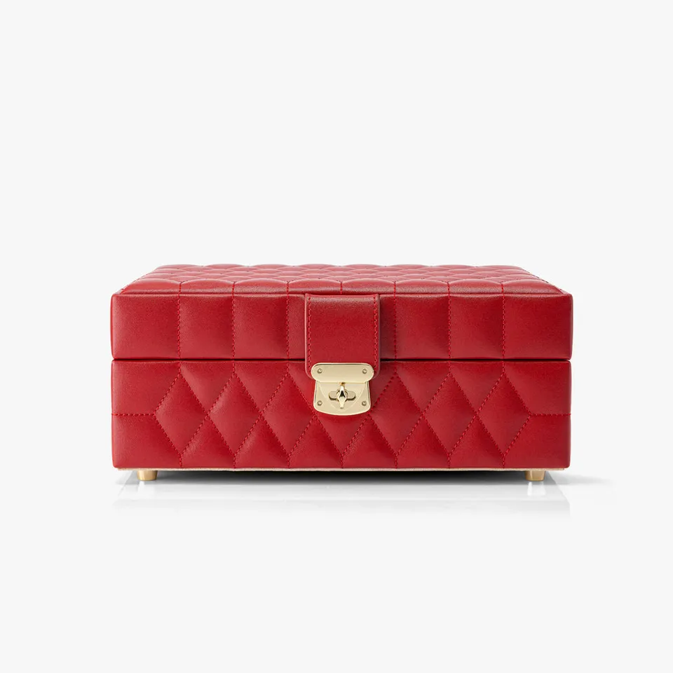 Vlando Quiet Luxe Schmuckkästchen Leder mit Metallfüßen