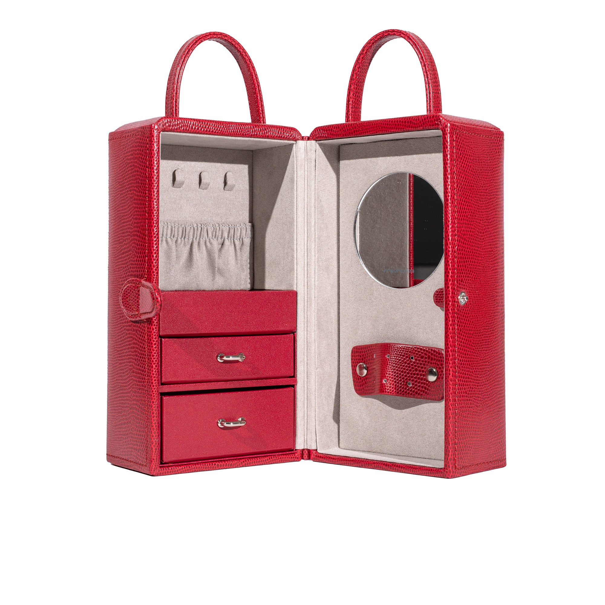 Friedrich 23 Milano Schmuckturm Rot Echsenoptik Kissen