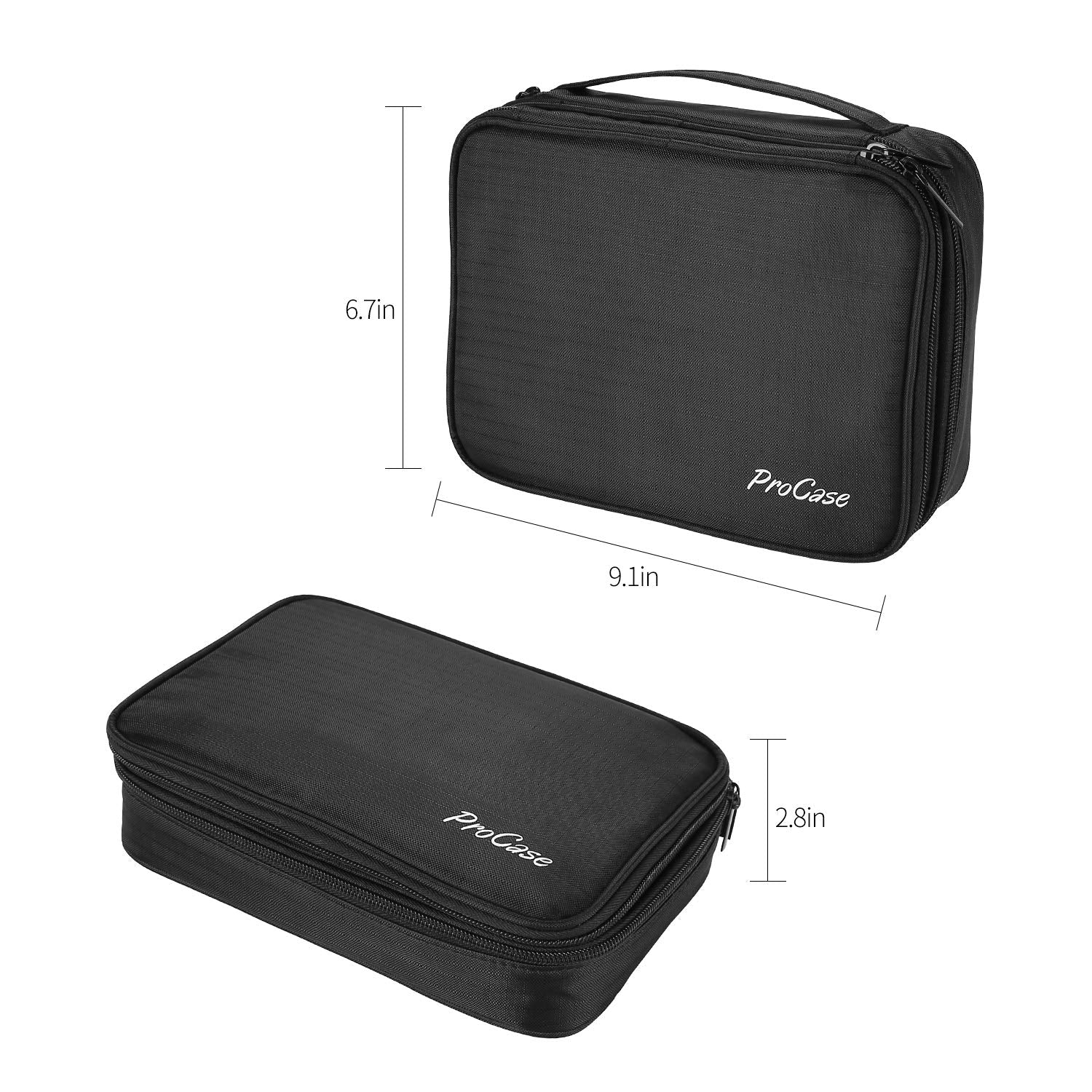 Lolalet Jewelry Box Schmucktasche mit Griff gepolstert Reise