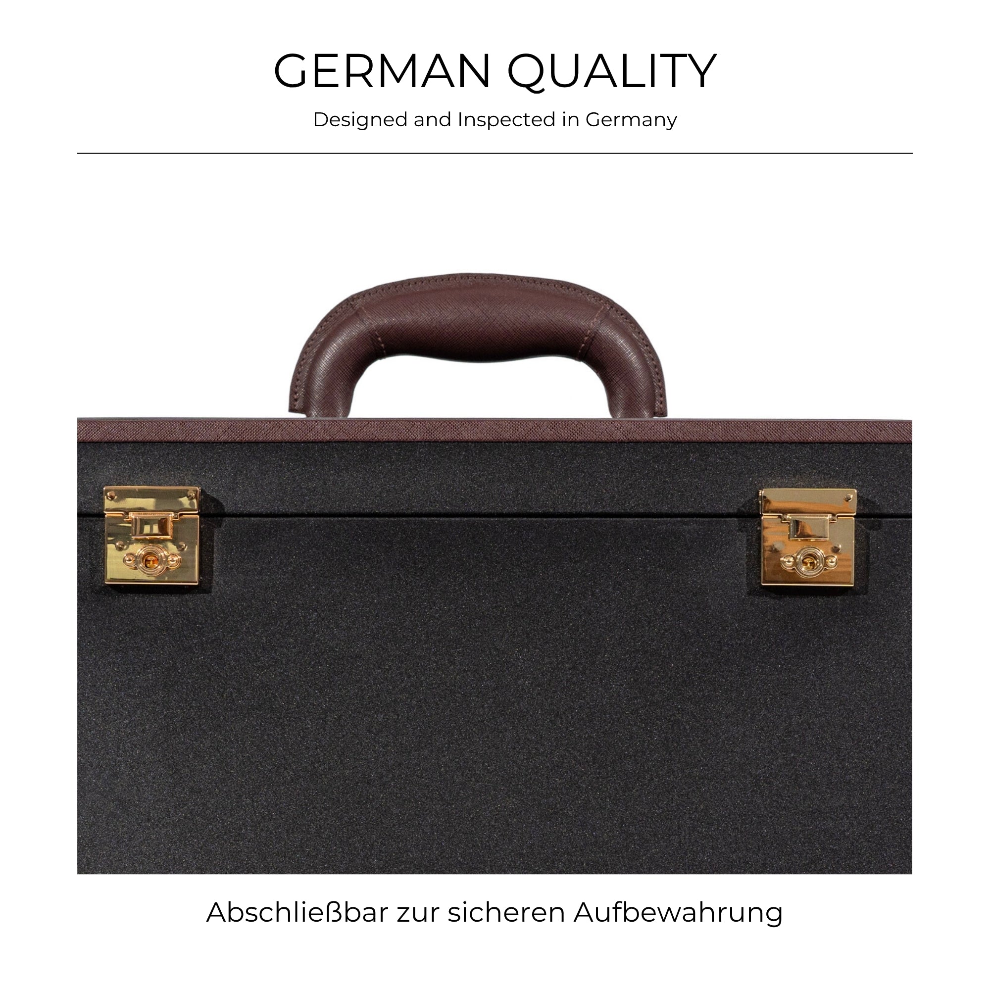 Friedrich 23 Copenhagen XXL Schmuckkasten Mikrofaser Schwarz
