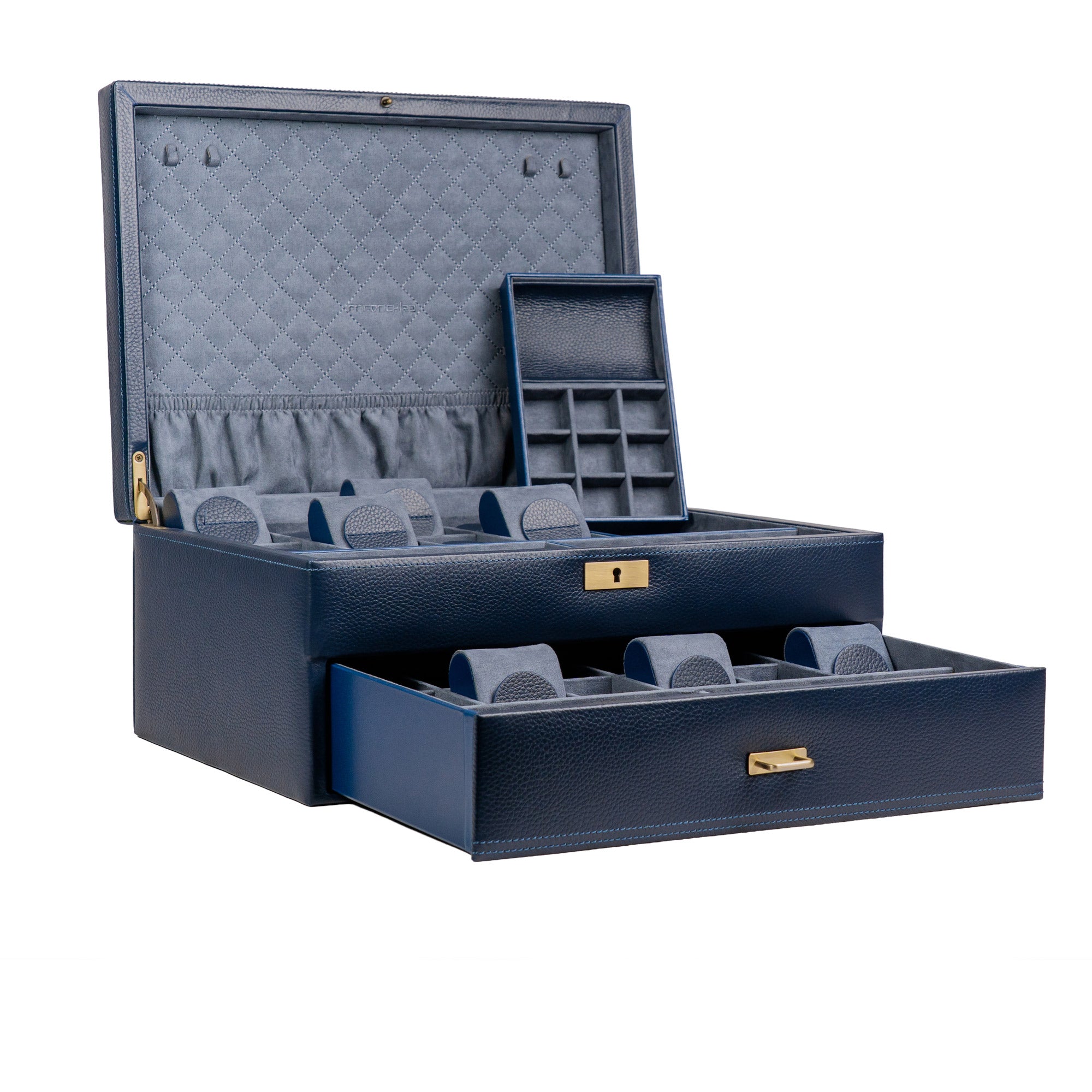 Friedrich 23 Dynasty Uhrenbox 20 Uhren Leder abschließbar