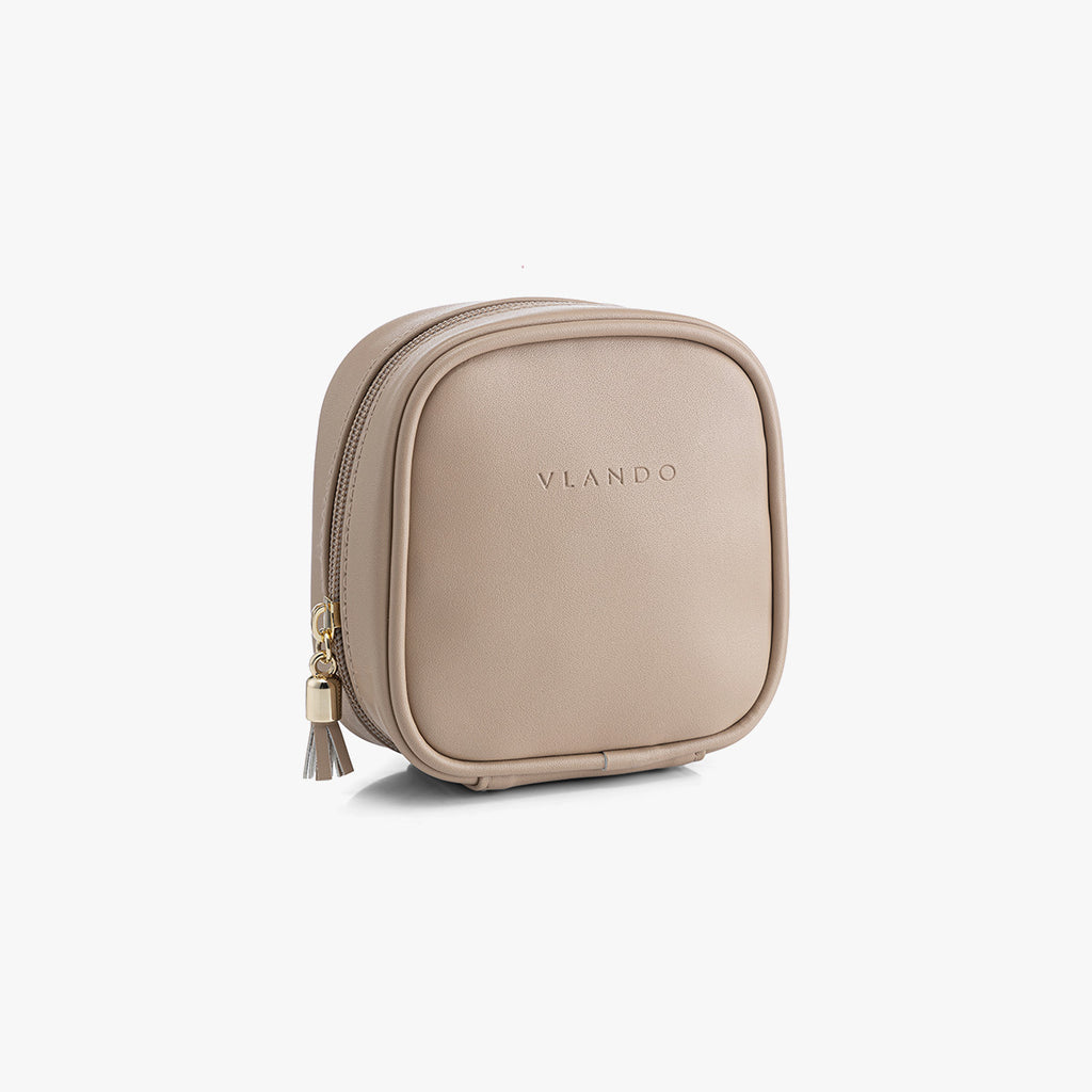VLANDO Travel Ritual Mini Kosmetiktasche PU-Leder Wasserdicht