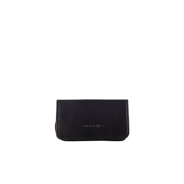 Friedrich 23 Sienna Maniküre-Set Echtleder Schwarz 4-teilig