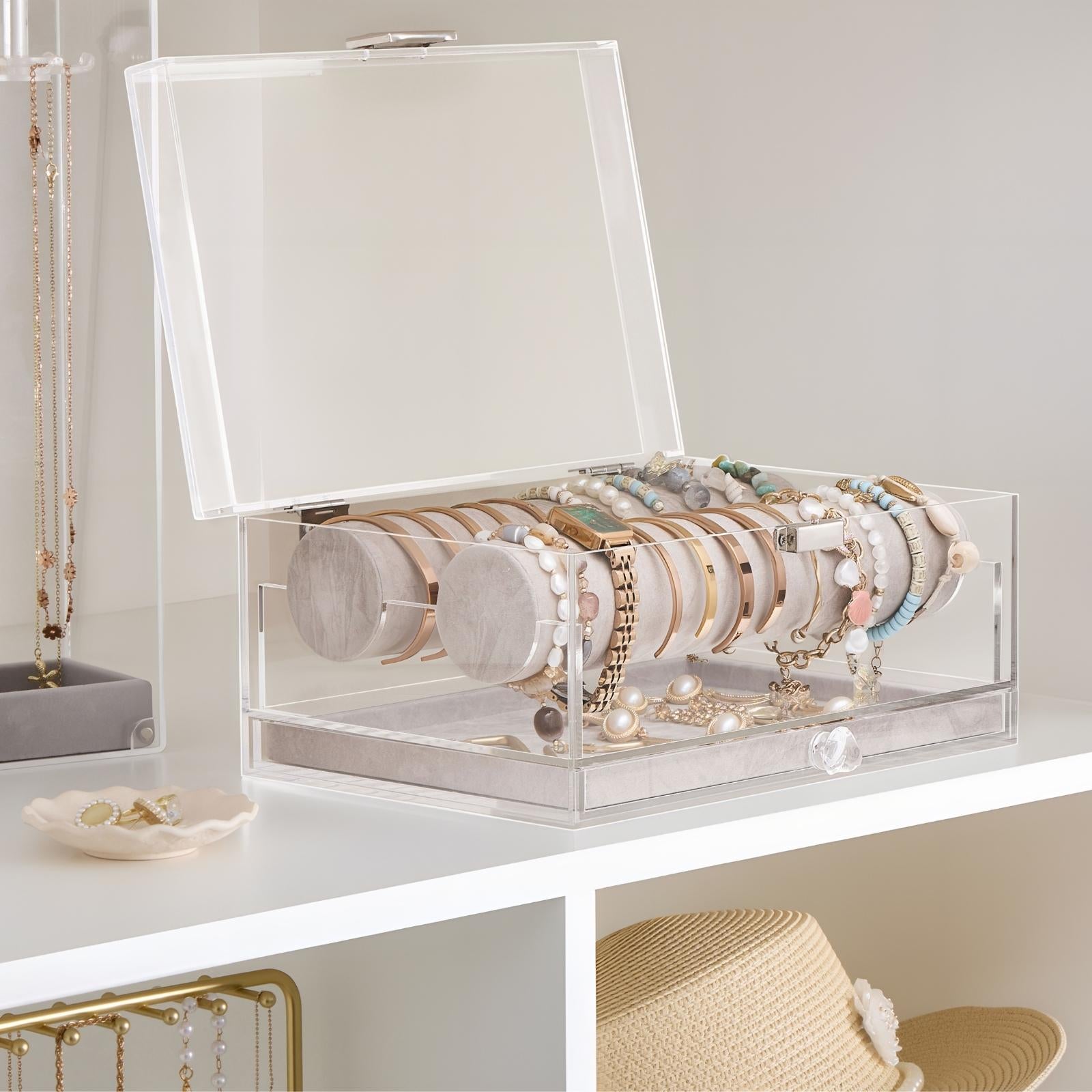 Lolalet Jewelry Box Acryl Armband Box Standard mit Samteinlage