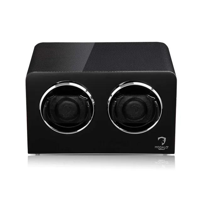 Modalo Inspiration MV4 Uhrenbeweger 2 Uhren Carbon Lack