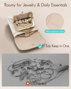 Vlando Travel Ritual 2-in-1 Reise Schmuckbox mit Beutel