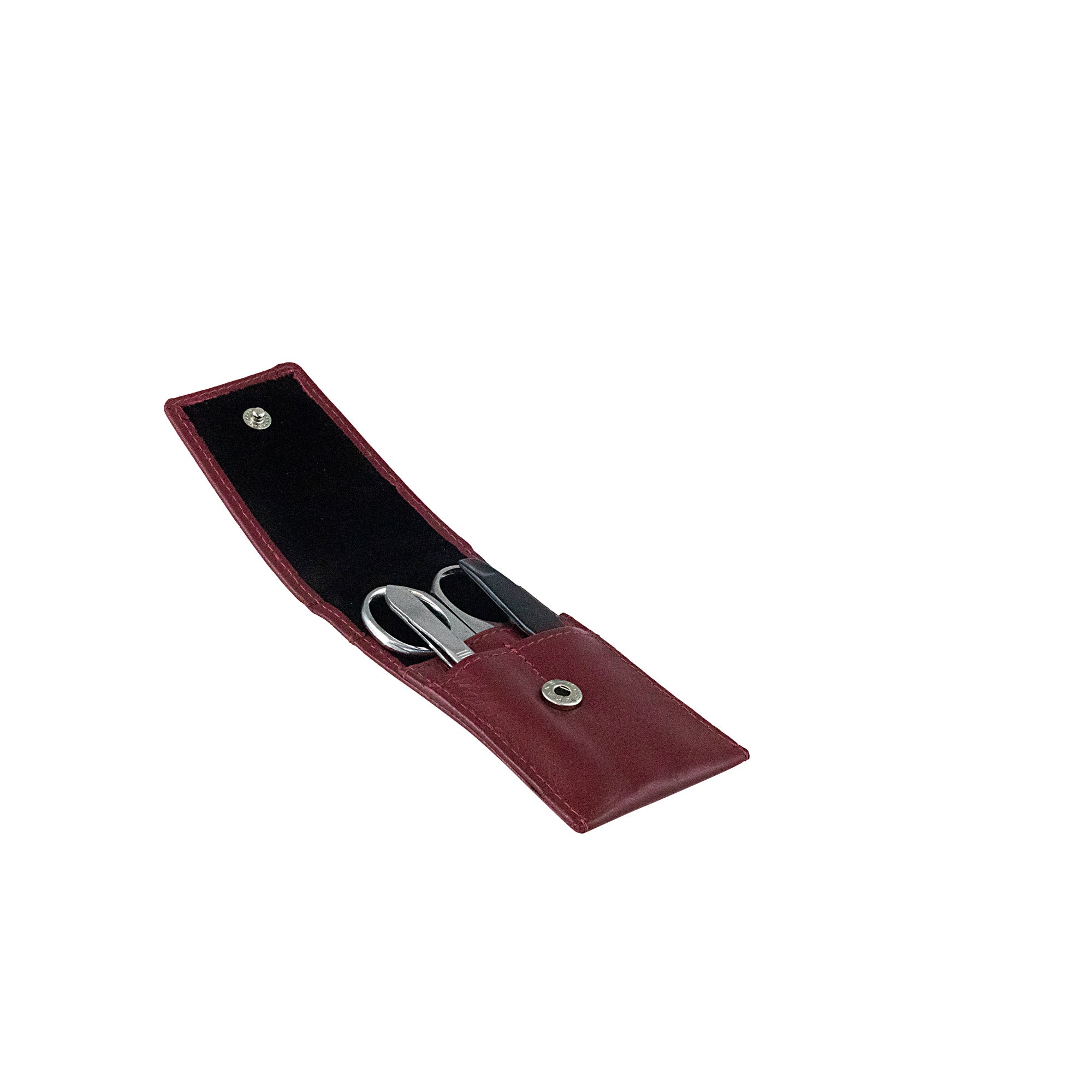 Friedrich 23 Sienna Maniküre-Set 3-tlg Leder Reise-Etui