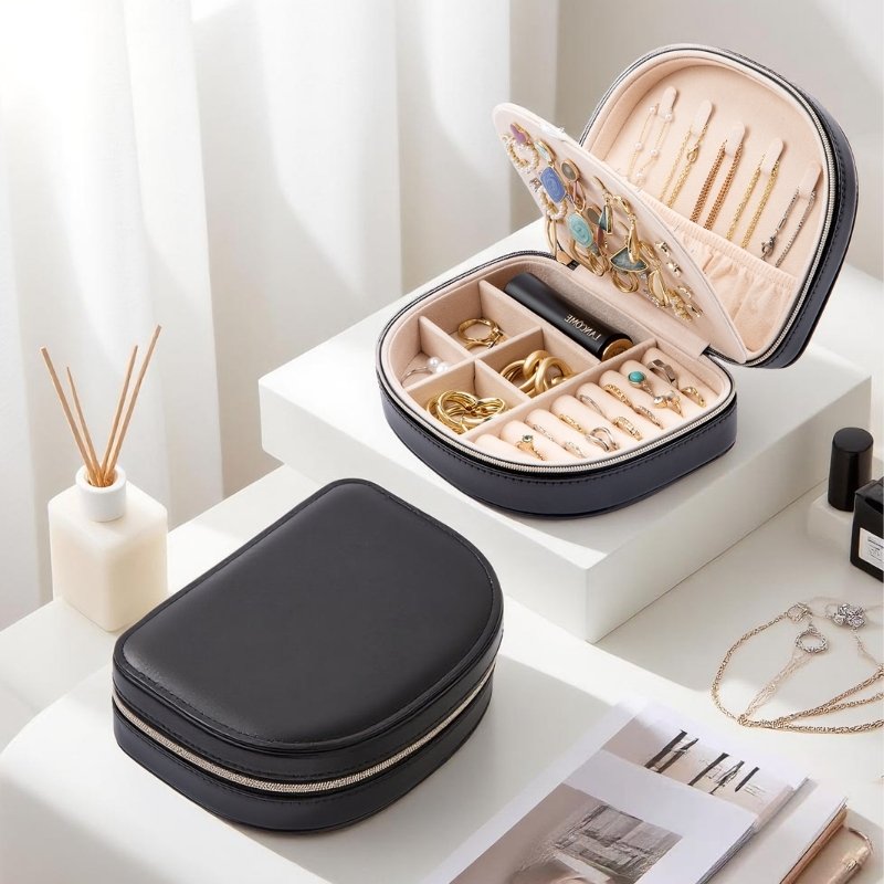 Lolalet Jewelry Box Reise Schmucketui Pink Klein Muschel