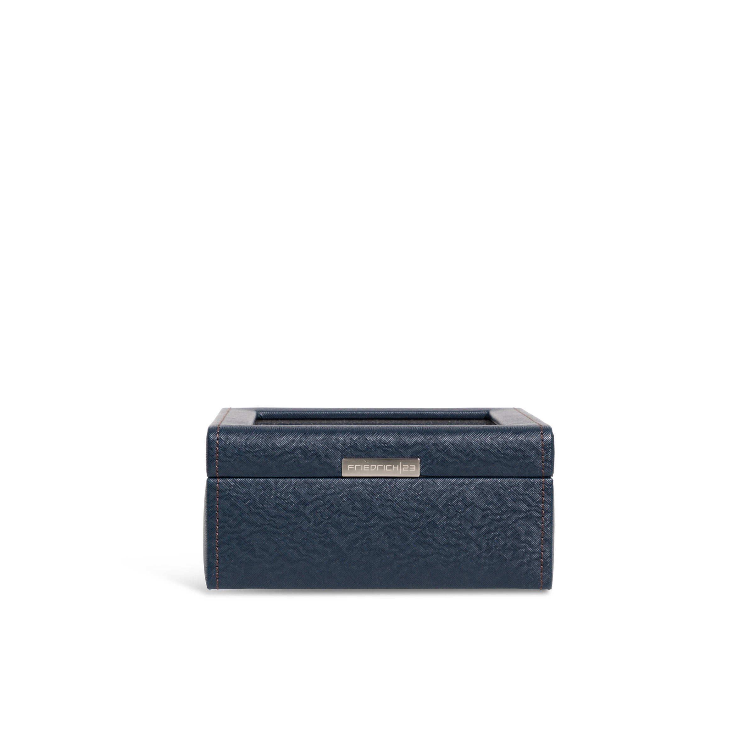 Friedrich 23 Bond Cross Grain Uhrenbox 6 Uhren Dunkelblau