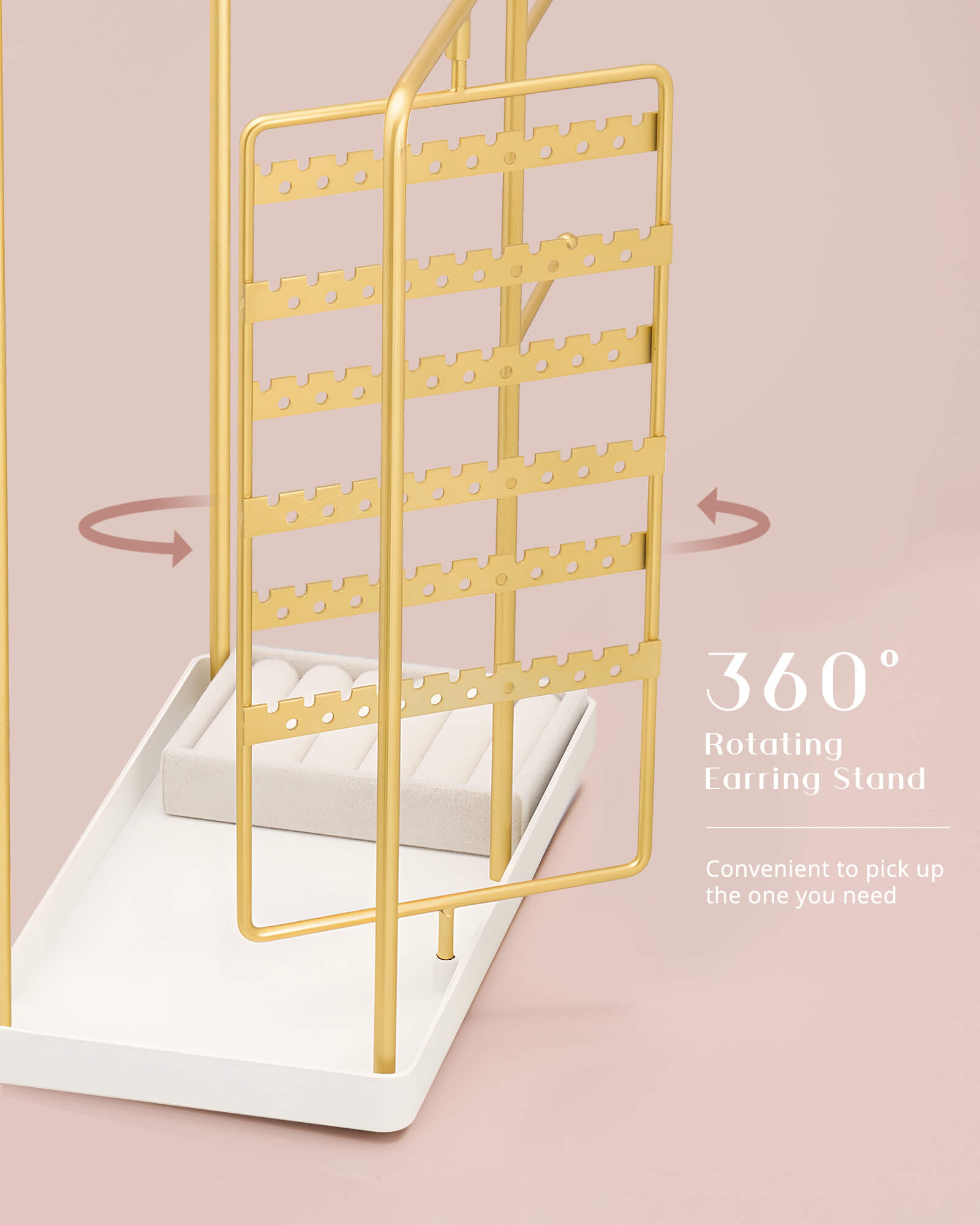 Lolalet Jewelry Stand Schmuckständer Gold Medium 32,3 cm