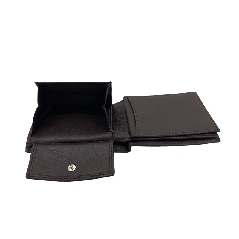 Friedrich 23 Cloe Mini Geldbörse Schwarz Leder RFID