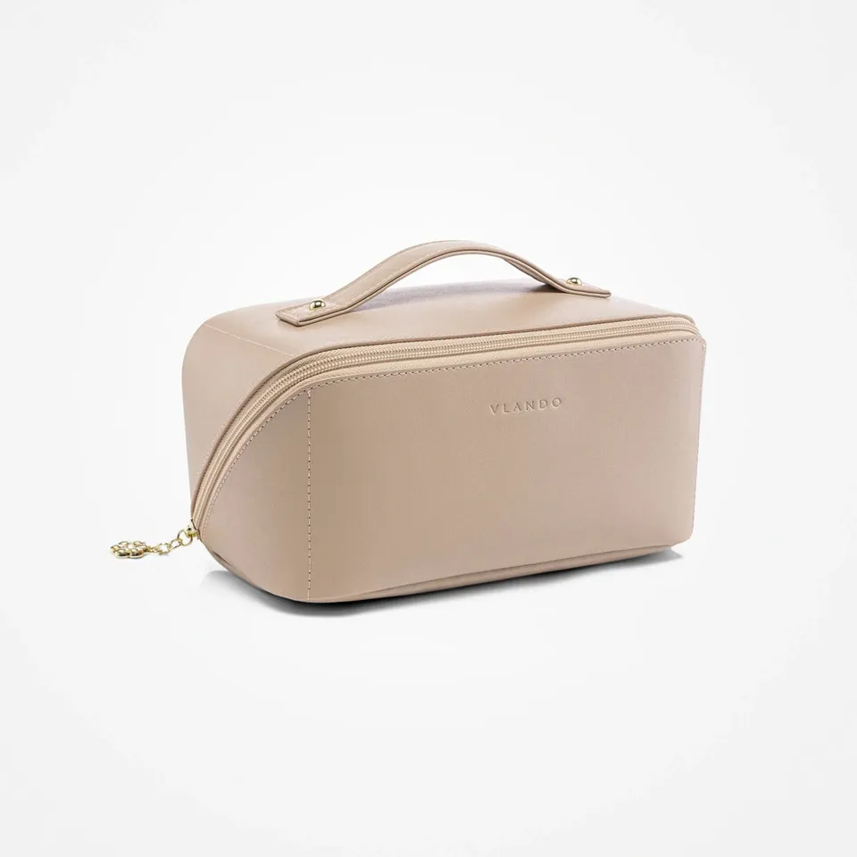 VLANDO Travel Ritual Kosmetiktasche PU-Leder groß wasserdicht