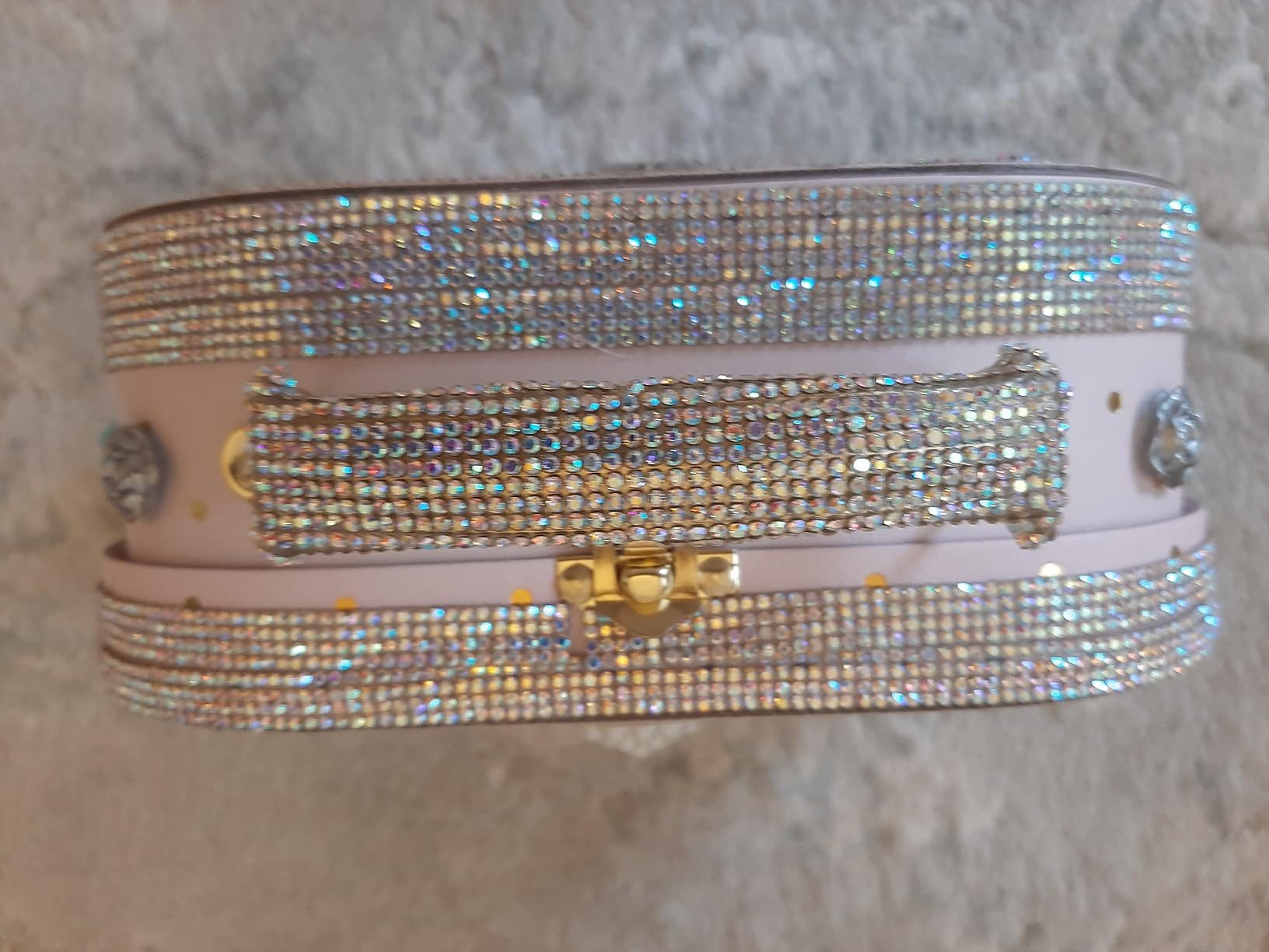 Jewelkeeper Storage Pappkoffer 3er-Set Gold Aufbewahrungsbox