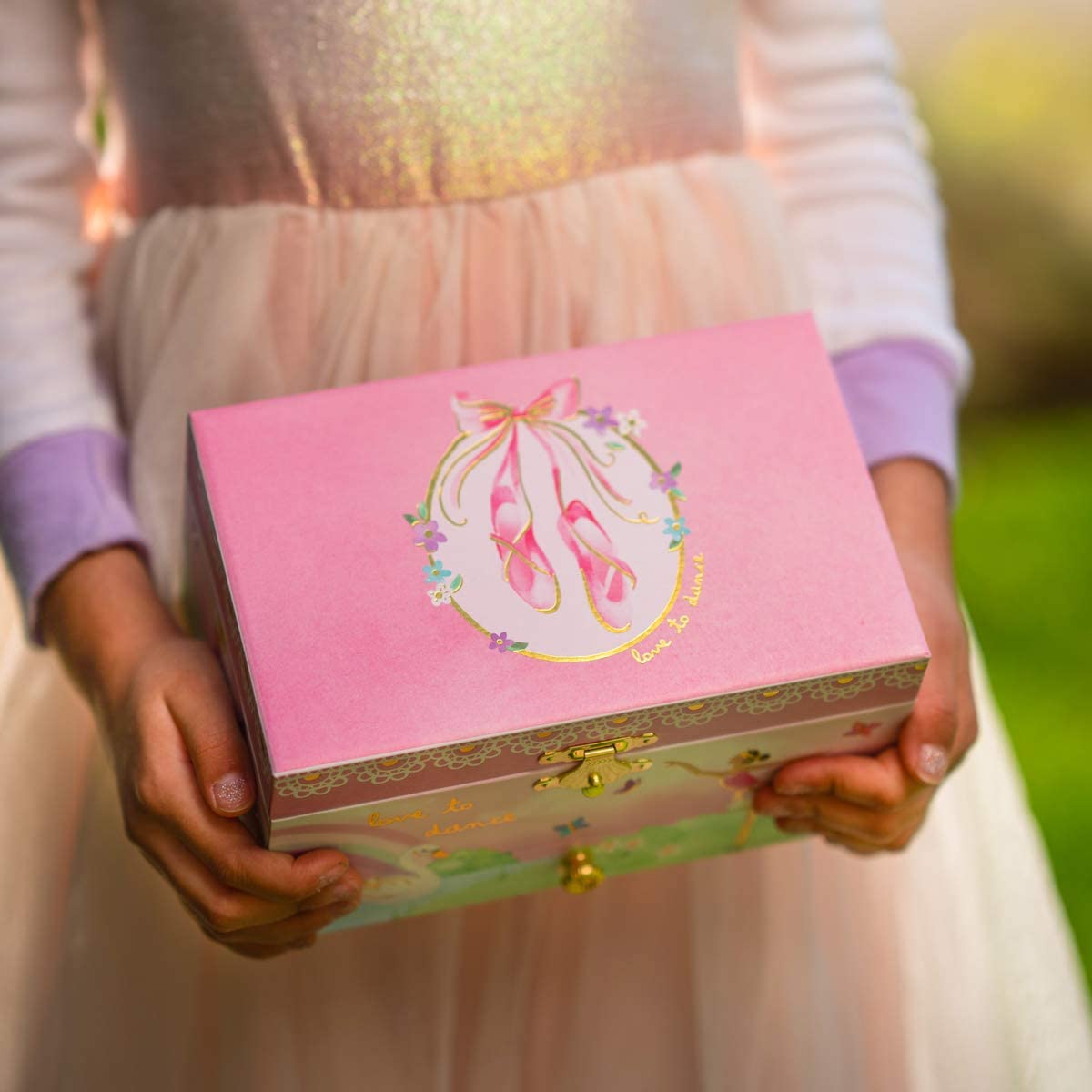 Jewelkeeper Ballerina Jewelry Boxes Spieluhr Regenbogen Schwanensee