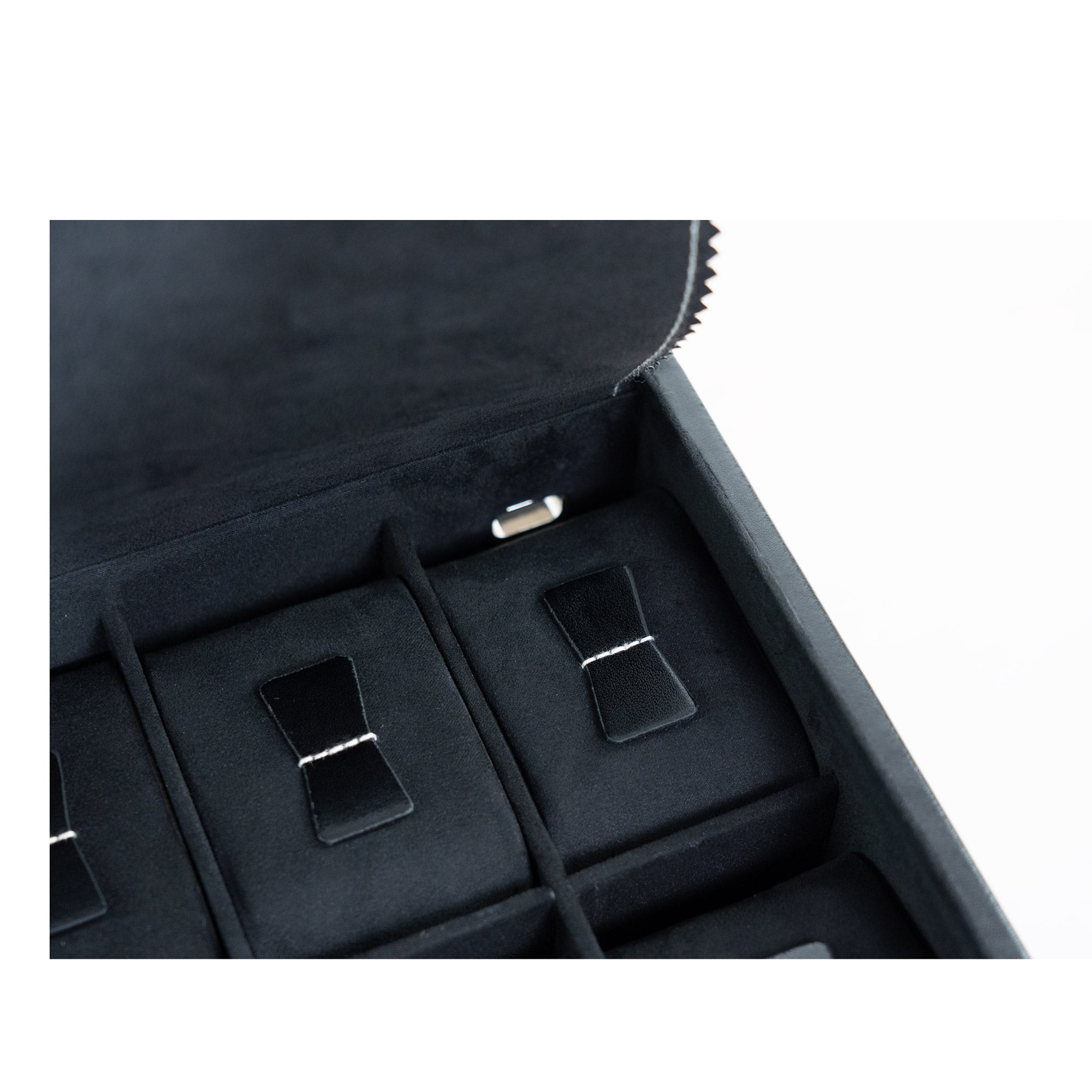 Friedrich 23 London Uhrenbox 10 Uhren Leder Schwarz abschließbar