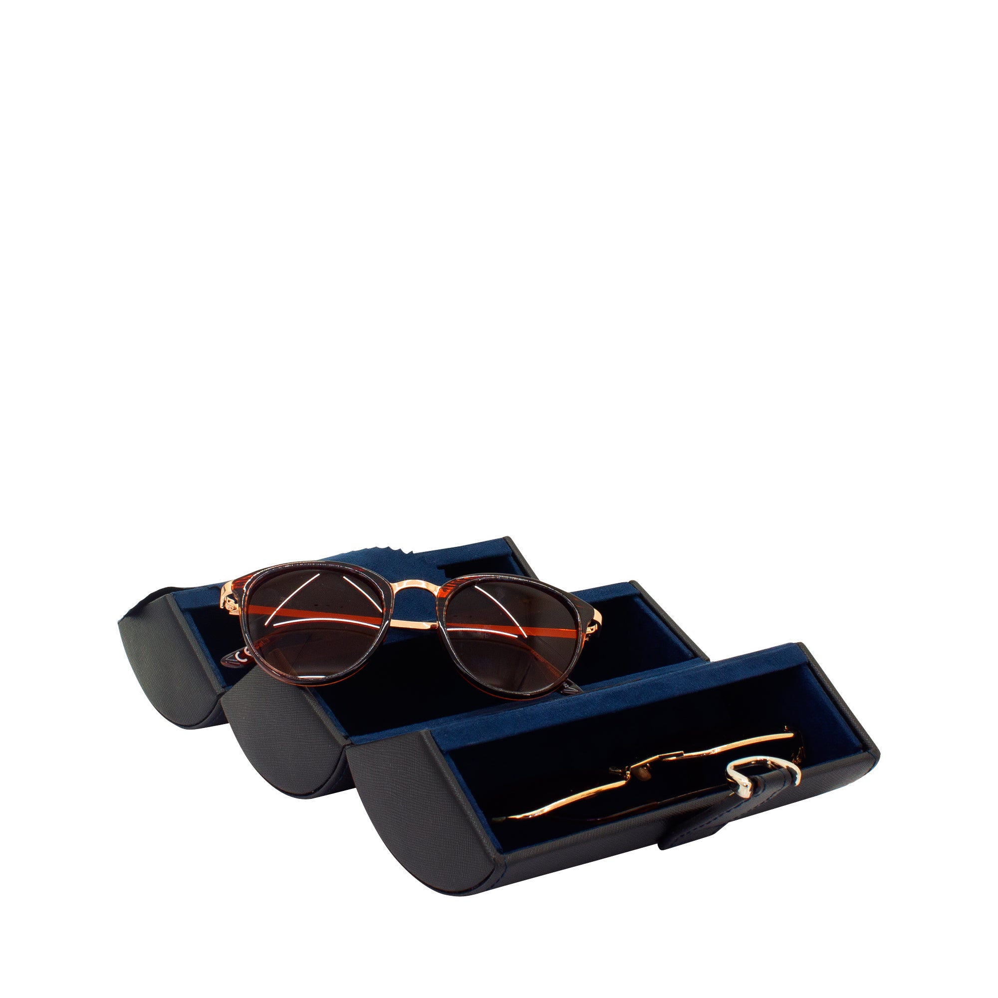 Friedrich 23 Bond Cross Grain Brillenrolle Kunstleder Schwarz