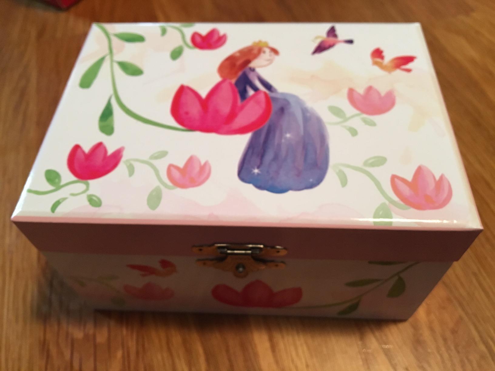 Jewelkeeper Ballerina Schmuckkästchen rosa-weiß mit Musik