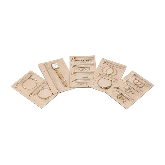 VLANDO Travel Ritual Schmuck-Reiseetui 5-teilig Samt Transparent
