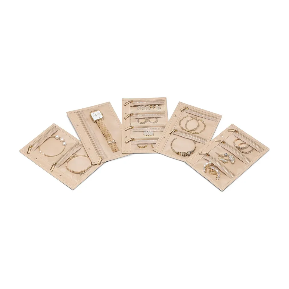VLANDO Travel Ritual Schmuck-Reiseetui 5-teilig Samt Transparent