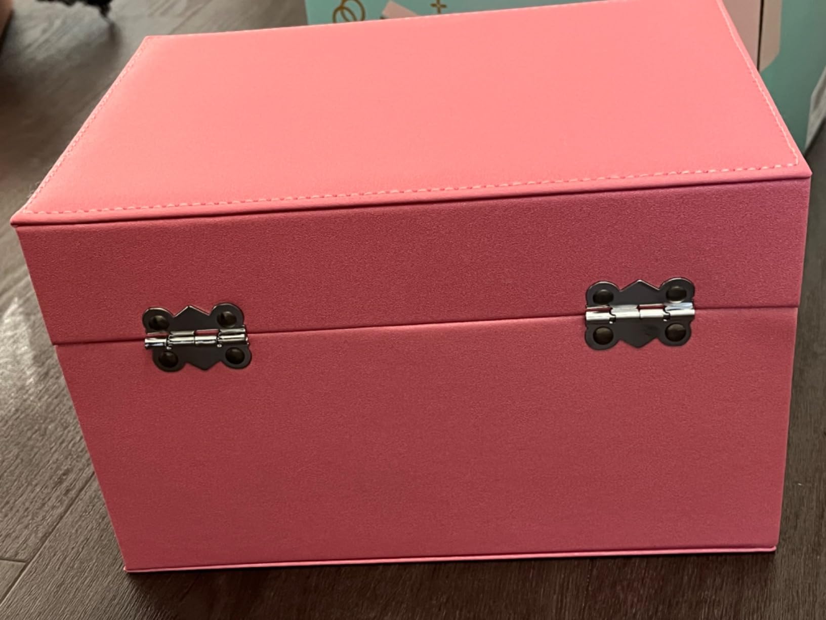 Dajasan Large Jewelry Box Schmuckkästchen Champagner 3 Ebenen