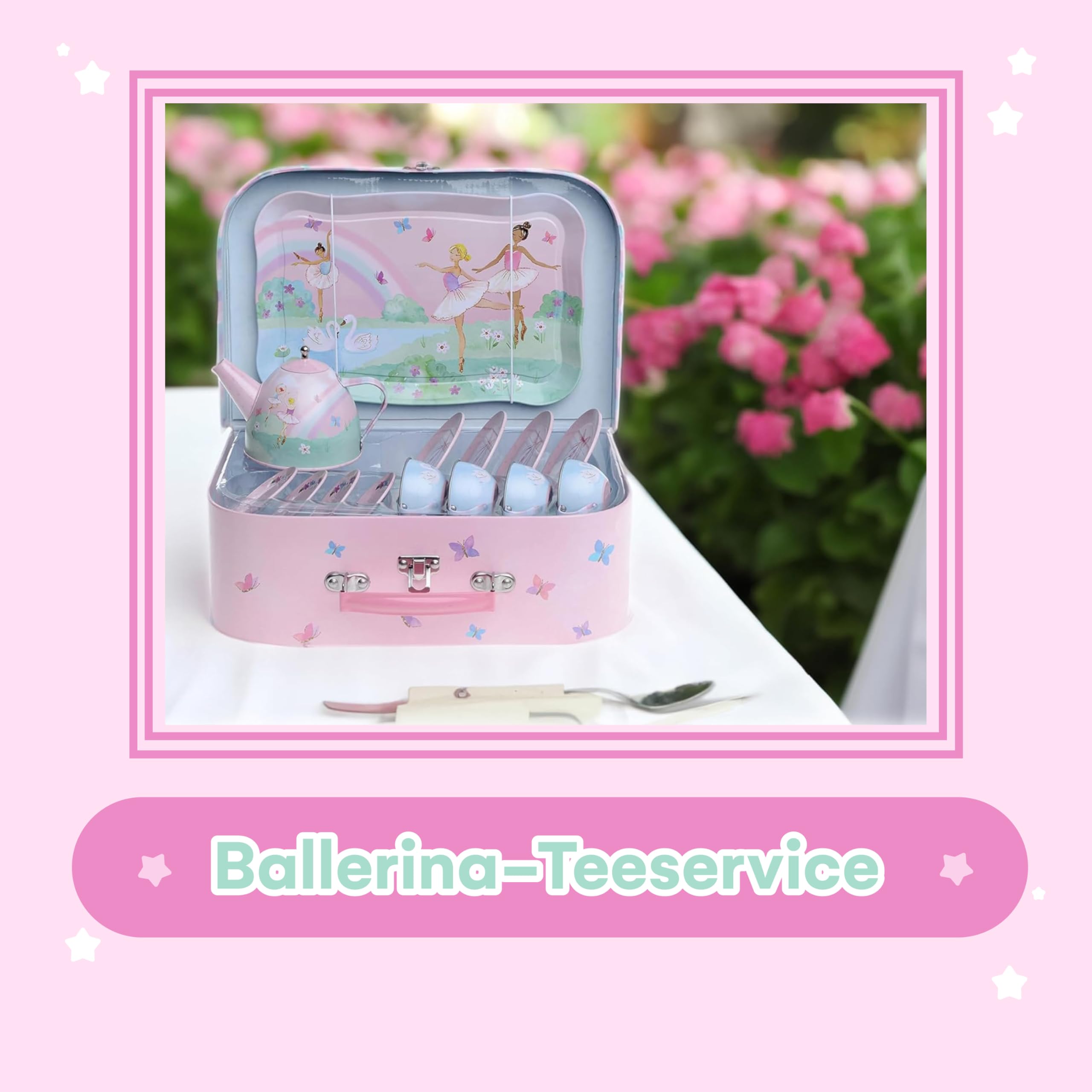 Jewelkeeper Tea Sets Teeservice Ballerina 15-teilig Zinn