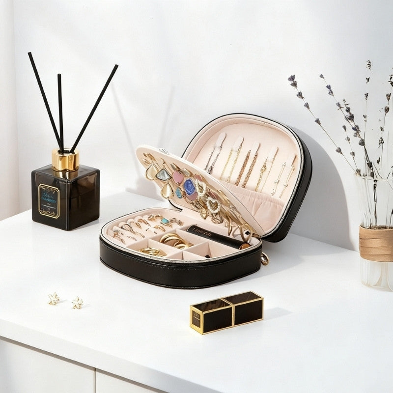 Lolalet Jewelry Box Reise Schmucketui Pink Klein Muschel