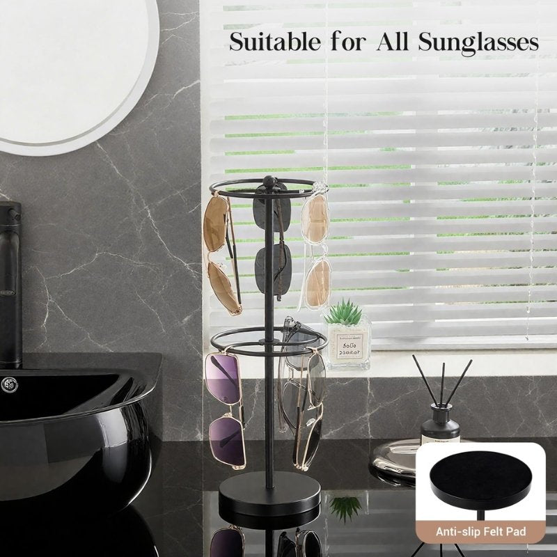 Lolalet Sunglass Box Brillenbox Ständer Schwarz 18 Fächer
