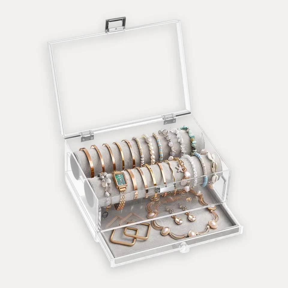 Lolalet Jewelry Box Acryl Armband Box Standard mit Samteinlage