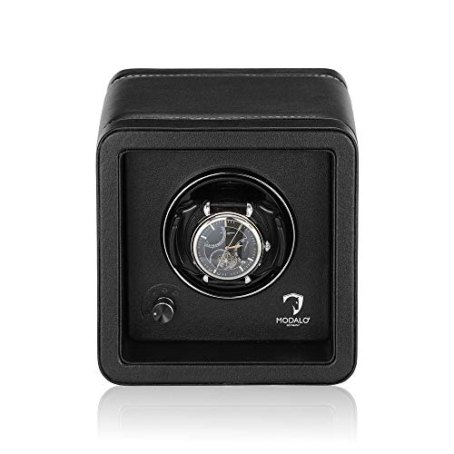 Modalo Saturn Style MV4 Uhrenbeweger 1 Uhr Leder Schwarz