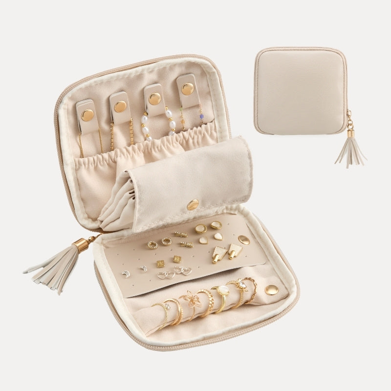 Lolalet Jewelry Box Schmucketui Rosa 12x12x4 cm Samt