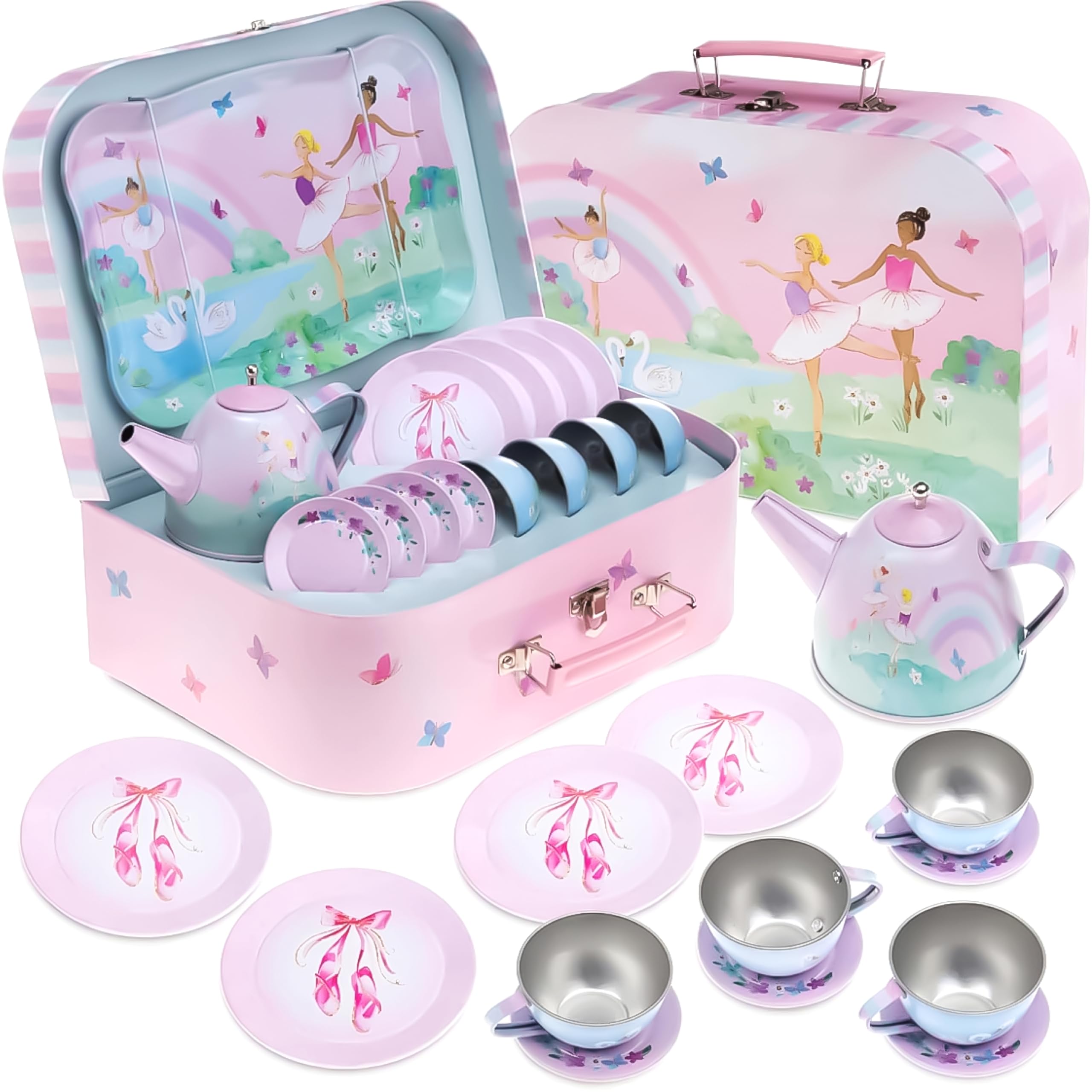Jewelkeeper Tea Sets Teeservice Ballerina 15-teilig Zinn