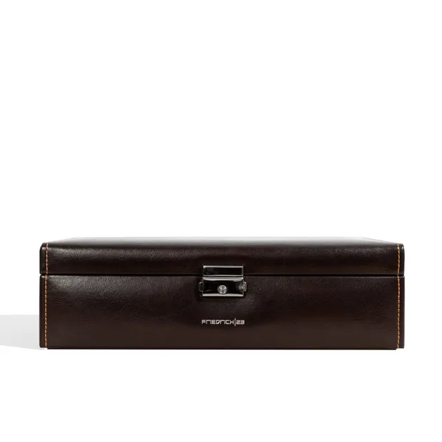 Friedrich 23 Bond Uhrenbox für 10 Uhren Braun