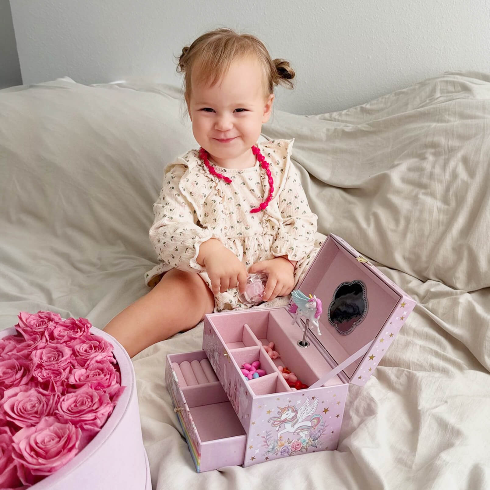 Lolalet Jewelry Box Einhorn Musik Schmuckkästchen Sunshine Melodie