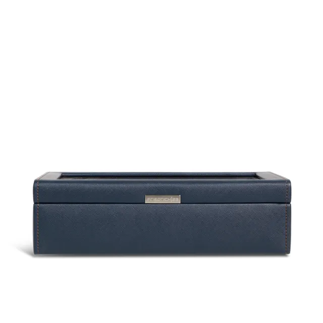 Friedrich 23 Bond Uhrenbox Schwarz 10 Uhren Cross Grain