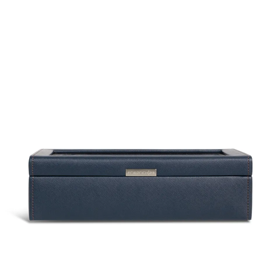 Friedrich 23 Bond Uhrenbox Schwarz 10 Uhren Cross Grain