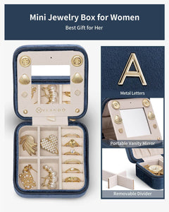 VLANDO UR Macaron Travel Ritual Mini-Schmuckbox mit Spiegel