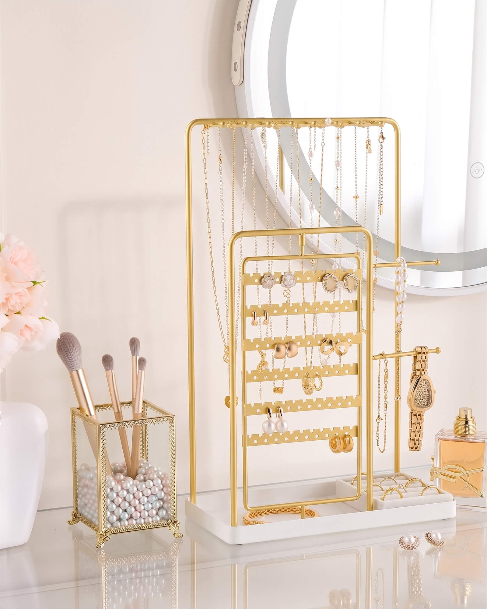 Lolalet Jewelry Stand Schmuckständer Gold Medium 32,3 cm
